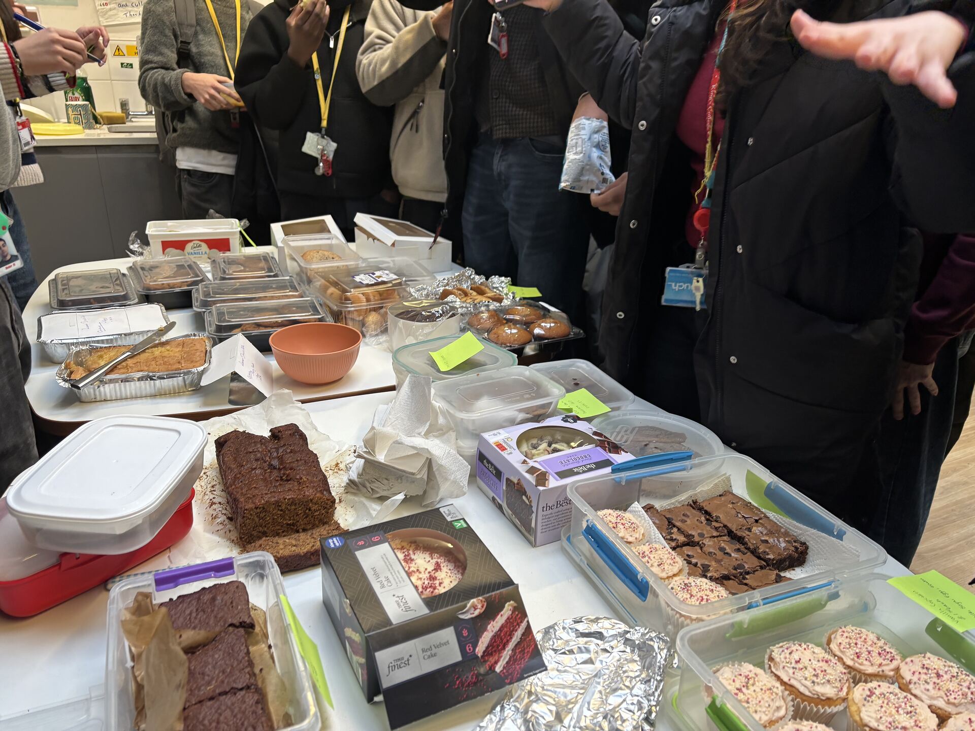 KCLMS Volcanix bake sale fundraiser stall